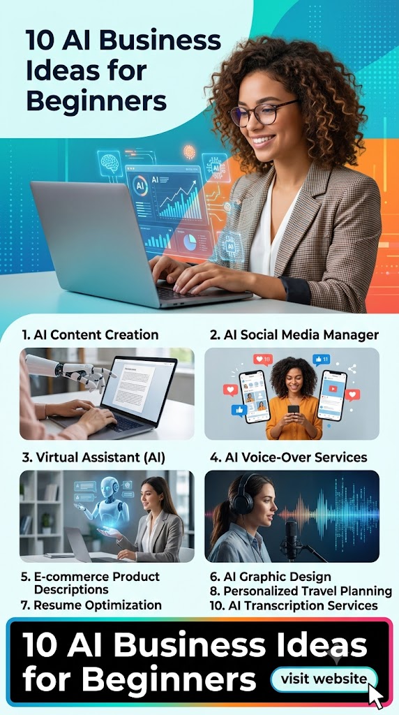 10 AI Business Ideas for Beginners