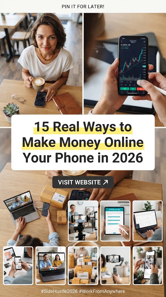 15 Real Ways to Make Money Online With Your Phone in 2026